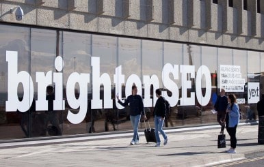 An exterior shot of the Brighton Centre, where BrightonSEO is hosted.