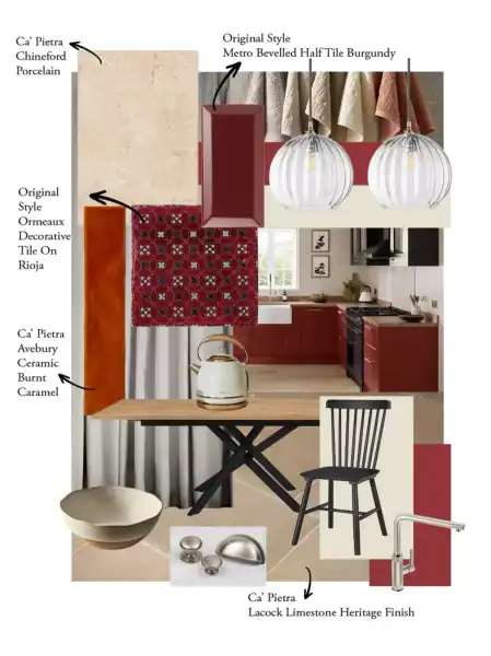 Interior design with lighting, furniture, and decor for social media content.