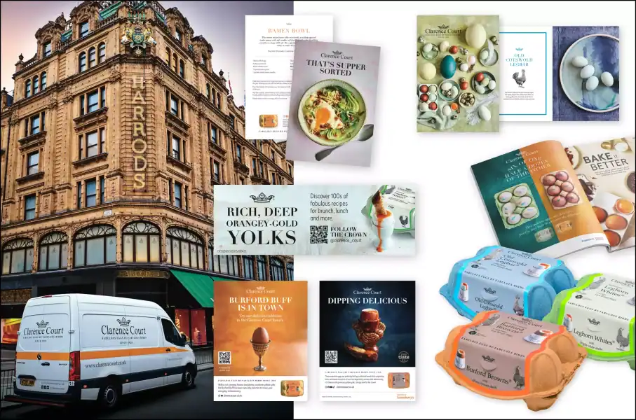 Innovative bakery packaging with colourful, eye-catching designs for cakes and treats.