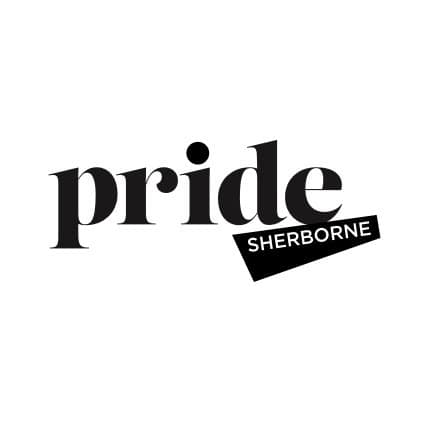Pride Sherborne logo for LGBTQ+ community support and events.