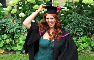 Pip at her graduation